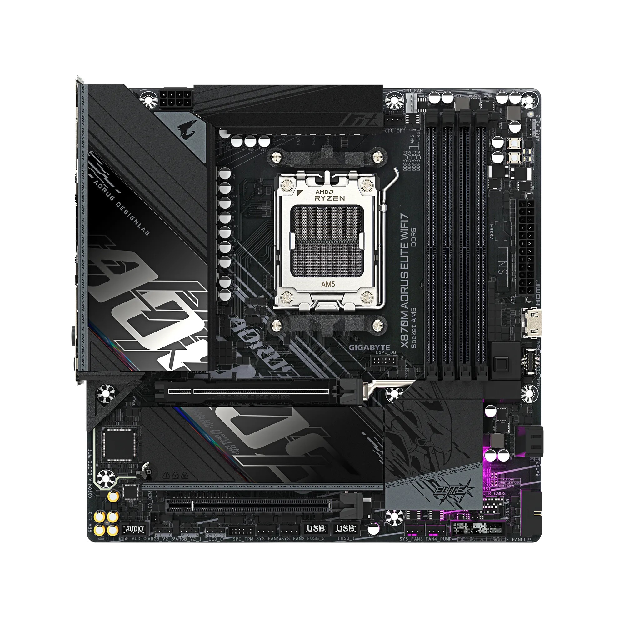 Motherboard AORUS X870M A ELITE WF7 AMD DDR5 mATX